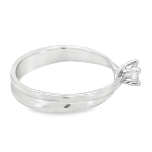 Anello Solitario Diamante ct 0,17 Oro 18 kt