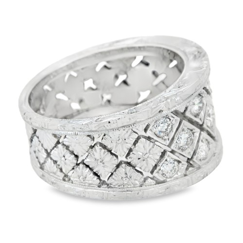 Anello Fascia Diamanti ct 0,60 Oro 18 kt