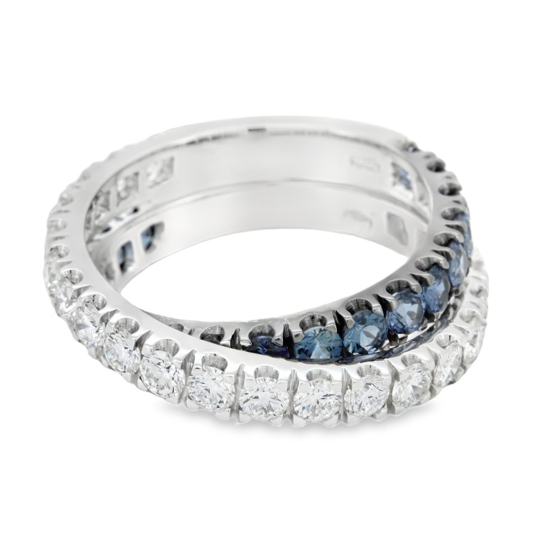 Anello Fascia Diamanti ct 1,42 Oro 18 kt