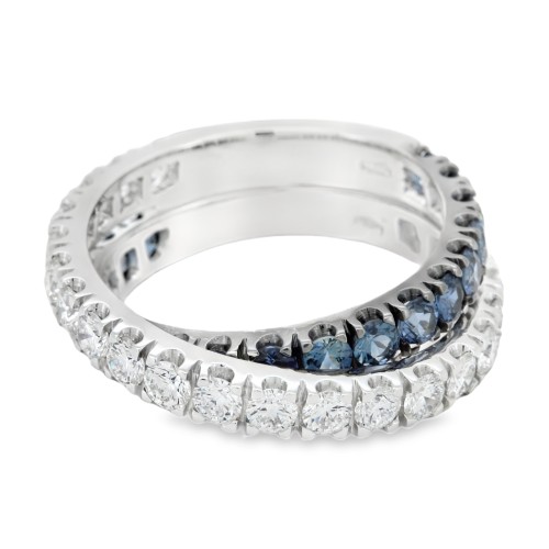 Anello Fascia Diamanti ct 1,42 Oro 18 kt