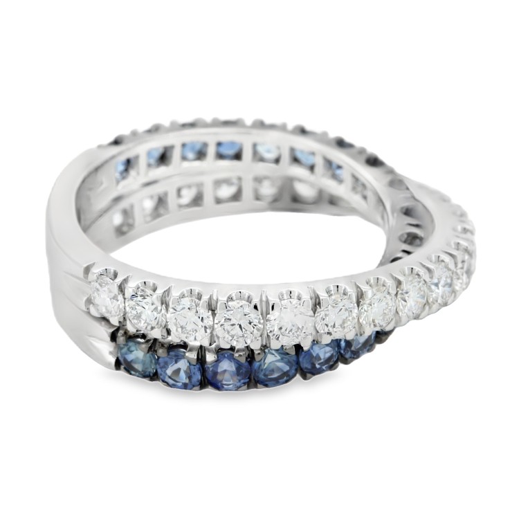 Anello Fascia Diamanti ct 1,42 Oro 18 kt