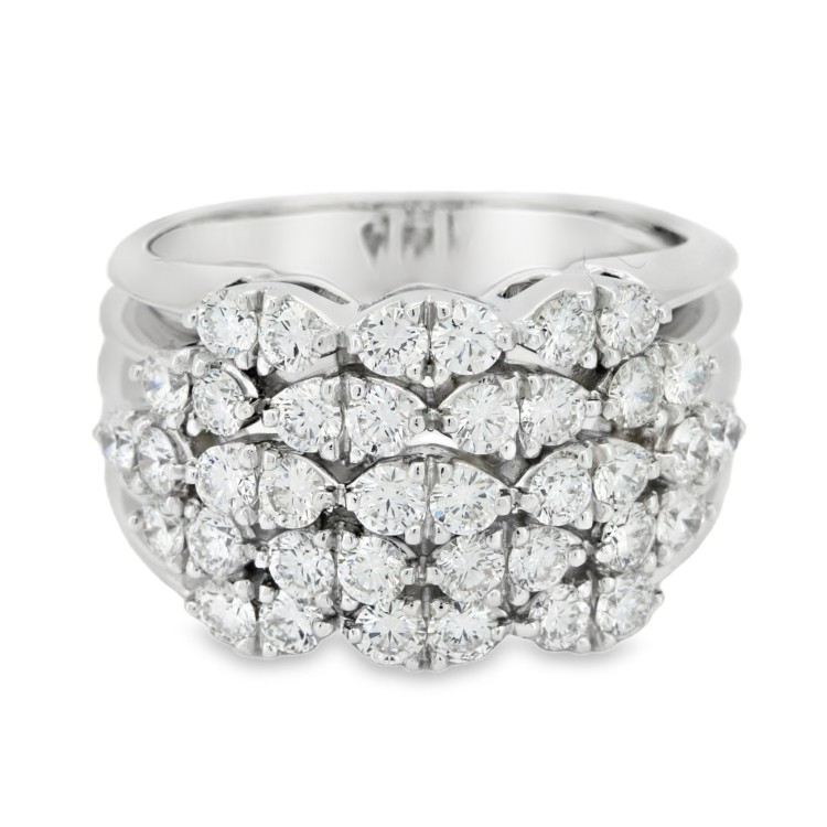 Anello Fascia Diamanti ct 1,70 F VVS Oro 18 kt