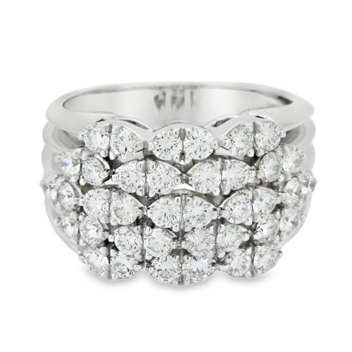 Anello Fascia Diamanti ct 1,70 F VVS Oro 18 kt