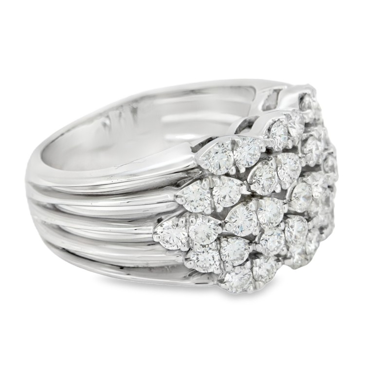 Anello Fascia Diamanti ct 1,70 Oro 18 kt