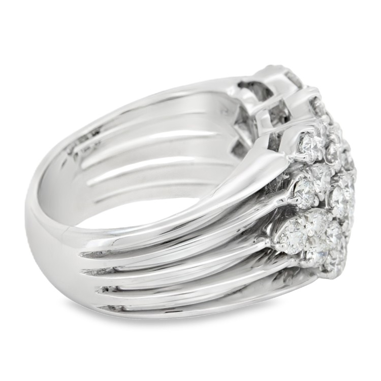 Anello Fascia Diamanti ct 1,70 Oro 18 kt