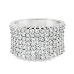 Anello Fascia Diamanti ct 1,95 F VVSOro 18 kt