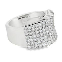 Anello Fascia Diamanti ct 1,95 Oro 18 kt 2