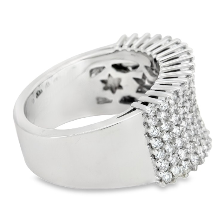 Anello Fascia Diamanti ct 1,95 F VVSOro 18 kt