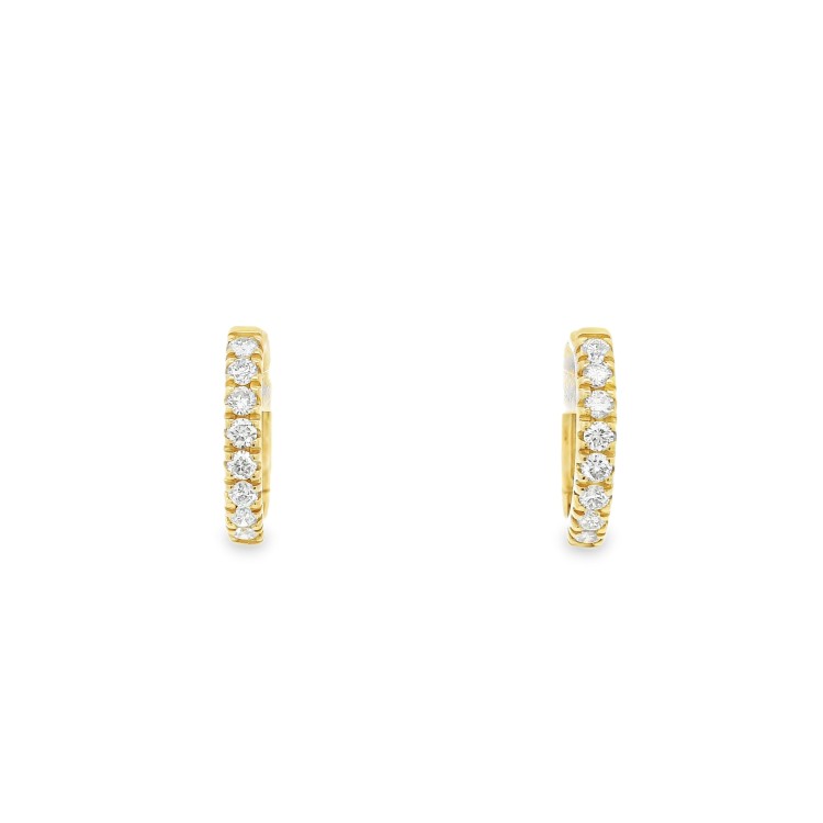 Orecchini Diamanti ct 0,34 Oro 18 kt