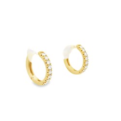 Orecchini Diamanti ct 0,34 Oro 18 kt 2