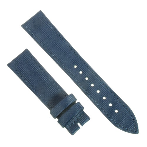 Cinturino Tessuto Riciclato Blu opaco 20/18 mm B36B classico.