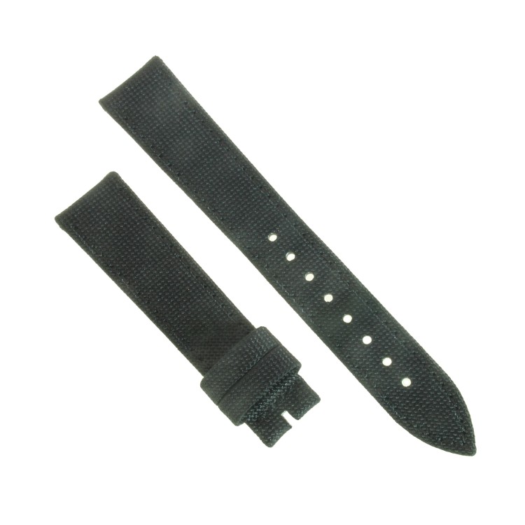 Cinturino Tessuto Riciclato Nero opaco 18/16 mm B36B classico.