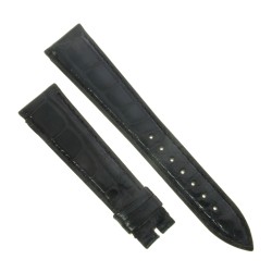 Cinturino Alligatore Blu Grigio Lucido 20/16 B40B forma classica.