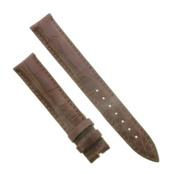 Cinturino Sartoriale Alligatore Marrone Medio opaco 17/16 mm B45B classico.