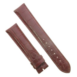 Cinturino Sartoriale Alligatore Rosso Bordeaux 20/18 mm B50B classico.