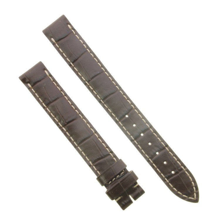 Longines Cinturino Pelle stampa alligatore Marrone 14/14 mm. Taglia XL, per  Master, Evidenza.