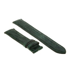 Cinturino Coccodrillo Verde Scuro Lucido 18/16 forma classica 2