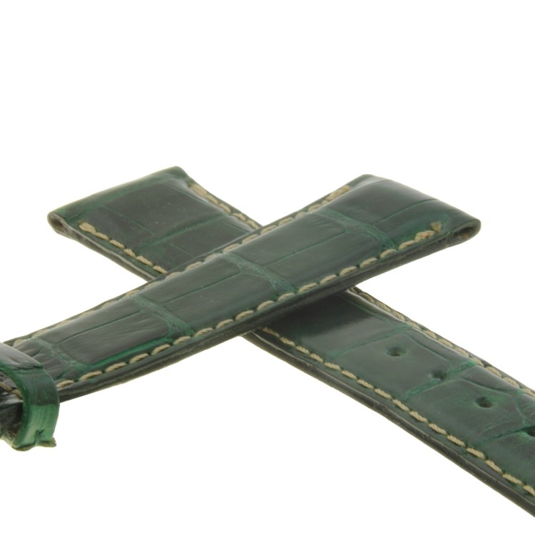 Zenith Cinturino Alligatore Verde  20/16 mm