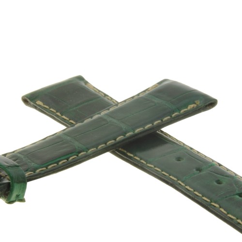 Zenith Cinturino Alligatore Verde  20/16 mm