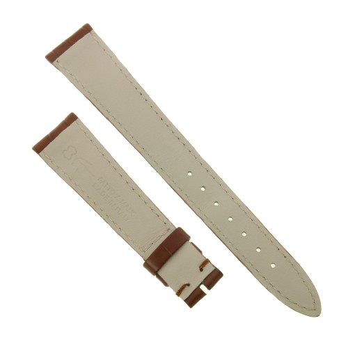 Cinturino Sartoriale Alligatore Marrone  Medio opaco 18/14 mm B30B  classico. Per ultrapiatti manuali e quarzo.