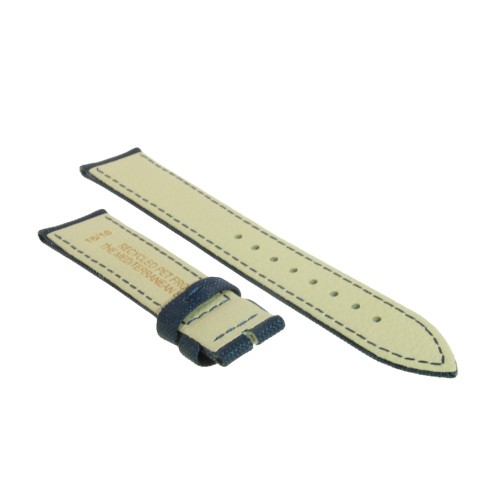 Cinturino Tessuto Riciclato Blu opaco 18/16 mm B36B classico.