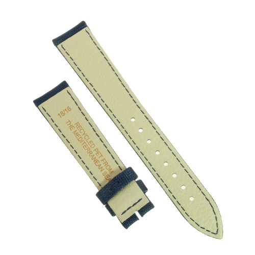 Cinturino Tessuto Riciclato Blu opaco 18/16 mm B36B classico.