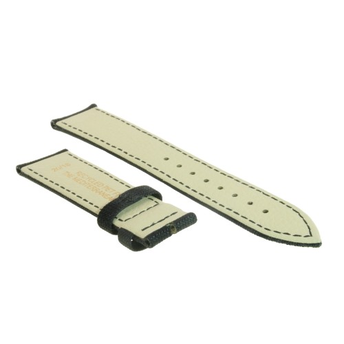 Cinturino Tessuto Riciclato Nero opaco 20/18 mm B36B classico.