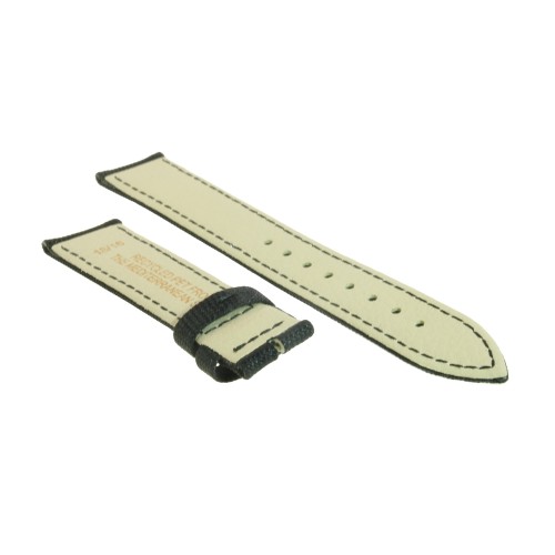 Cinturino Tessuto Riciclato Nero opaco 18/16 mm B36B classico.