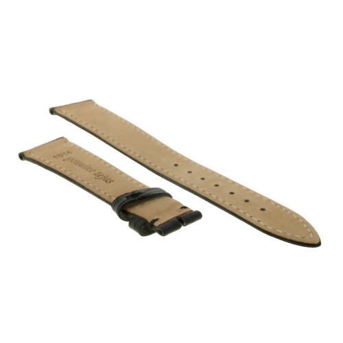 Cinturino Lucertola Tejus Nero Semilucido pIATTO 18/14 B25B forma classica.