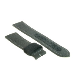 Cinturino Tessuto di Cotone Riciclato Grigio opaco 20/18 mm B42B classico. 2