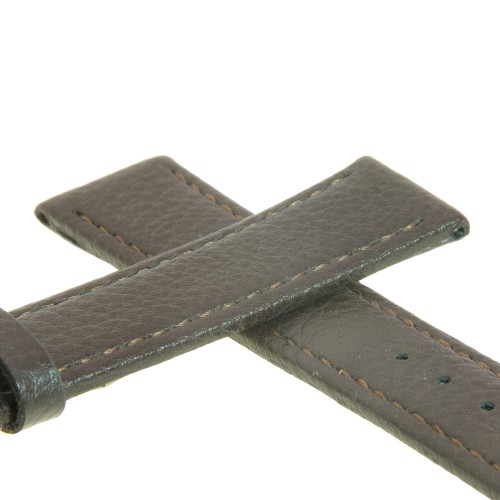 Cinturino Pelle Vegan Marrone Martellato opaco 18/16 mm B37B classico.