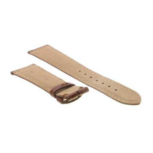 Cinturino Alligatore Marrone Gold Opaco 20/16 mm B37B forma classica