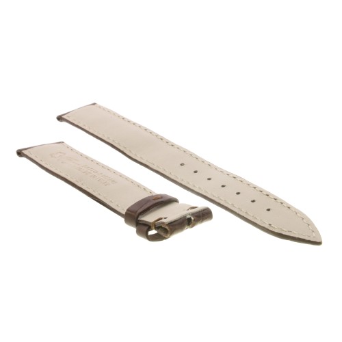 Cinturino Sartoriale Alligatore Marrone Medio opaco 17/16 mm B45B classico.