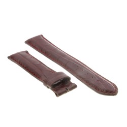Cinturino Sartoriale Alligatore Rosso Bordeaux 20/18 mm B50B classico. 2