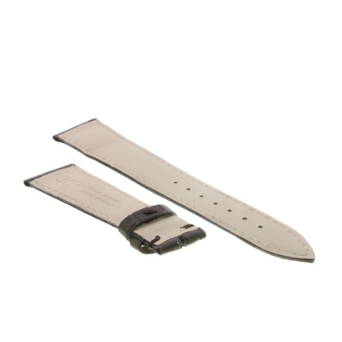 Cinturino Sartoriale Alligatore Marrone Moka Opaco 19/16 mm B30B classico..