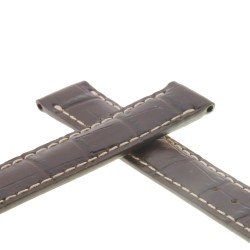 Longines Cinturino Pelle stampa alligatore Marrone 14/14 mm. Taglia XL, per  Master, Evidenza. 2