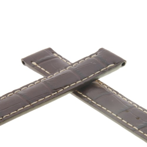Longines Cinturino Pelle stampa alligatore Marrone 14/14 mm. Taglia XL, per  Master, Evidenza.