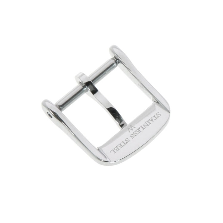 Longines Fibbia ardiglione acciaio - steel pin buckle 10 mm.