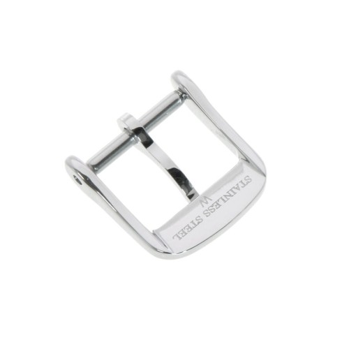 Longines Fibbia ardiglione acciaio - steel pin buckle 10 mm.