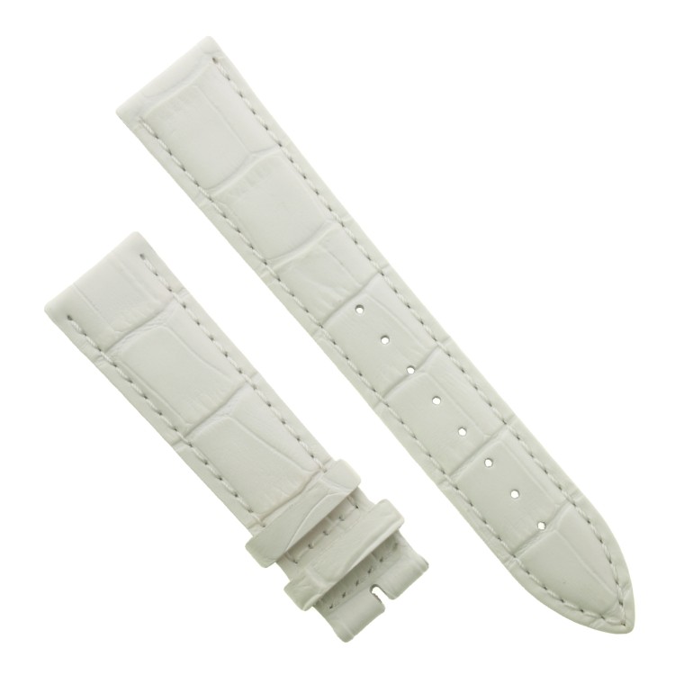 Cinturino Stampa Alligatore Bianco opaco 20/18 mm B40B classico
