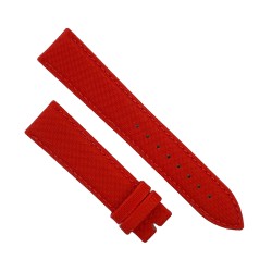Cinturino Water Resistant Tessuto Sintetico Rosso opaco 20/18 mm classico cuciture Nere