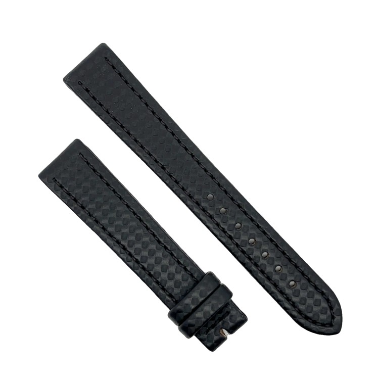 Cinturino Water Resistant Carbon Printed Nero opaco 18/16 mm B40 classico
