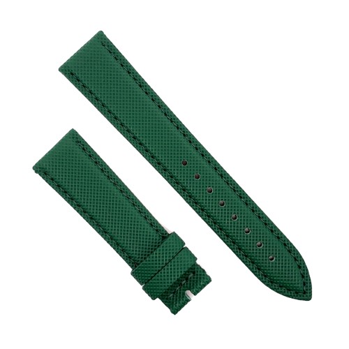 Cinturino Water Resistant Gomma Verde Stampa Tessuto opaco 20/18 mm B47R classico spessore 4,7 mm