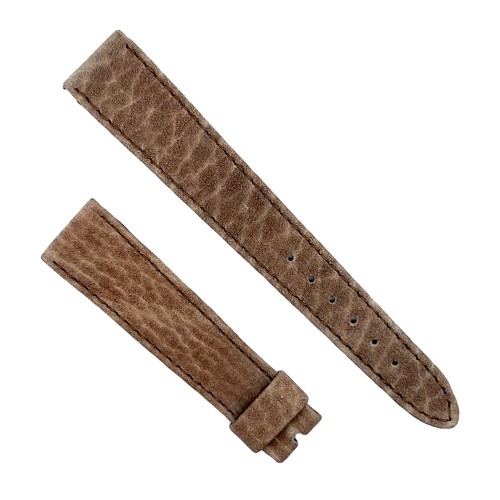 Cinturino Sartoriale Pelle Grigia Beige Scamosciata 18/14 mm B30G classico.