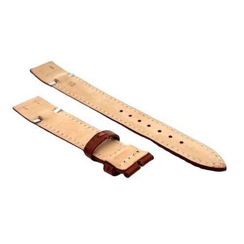 Cinturino aperto Sartoriale Stampa Alligatore marrone per ansa fissa 18/16 mm B3B cucito