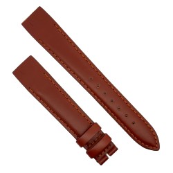 Cinturino aperto Sartoriale Pelle Marrone Gold per ansa fissa 18/16 mm B35B cucito