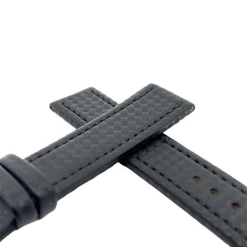 Cinturino Water Resistant Carbon Printed Nero opaco 20/18 mm B40 classico