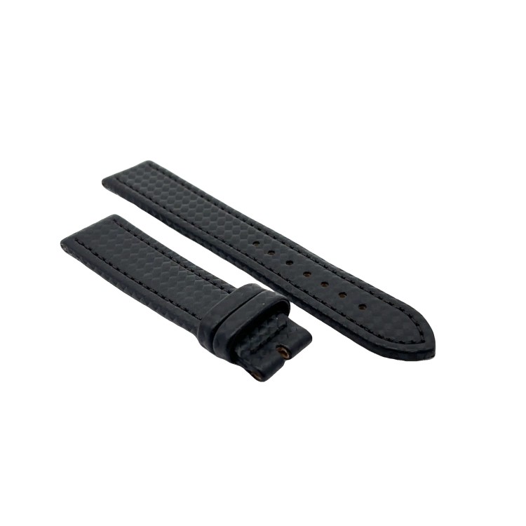 Cinturino Water Resistant Carbon Printed Nero opaco 20/18 mm B40 classico