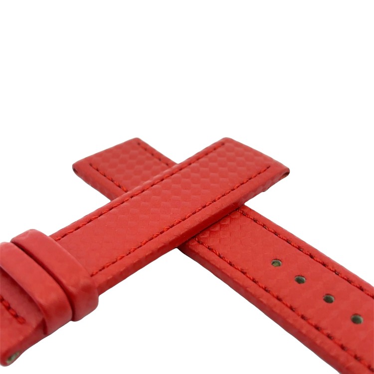 Cinturino Water Resistant Carbon Printed Rosso opaco 22/20 mm B40 classico