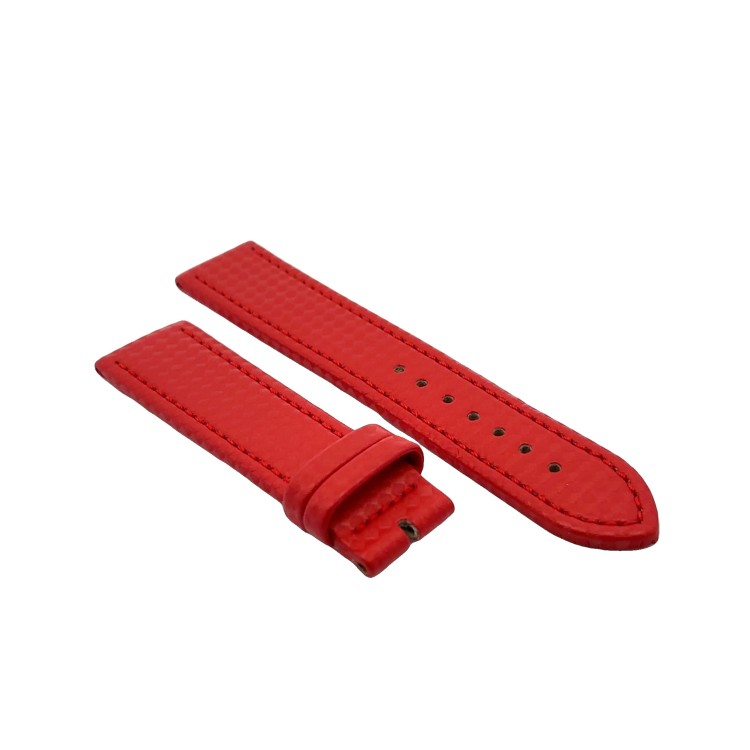 Cinturino Water Resistant Carbon Printed Rosso opaco 22/20 mm B40 classico